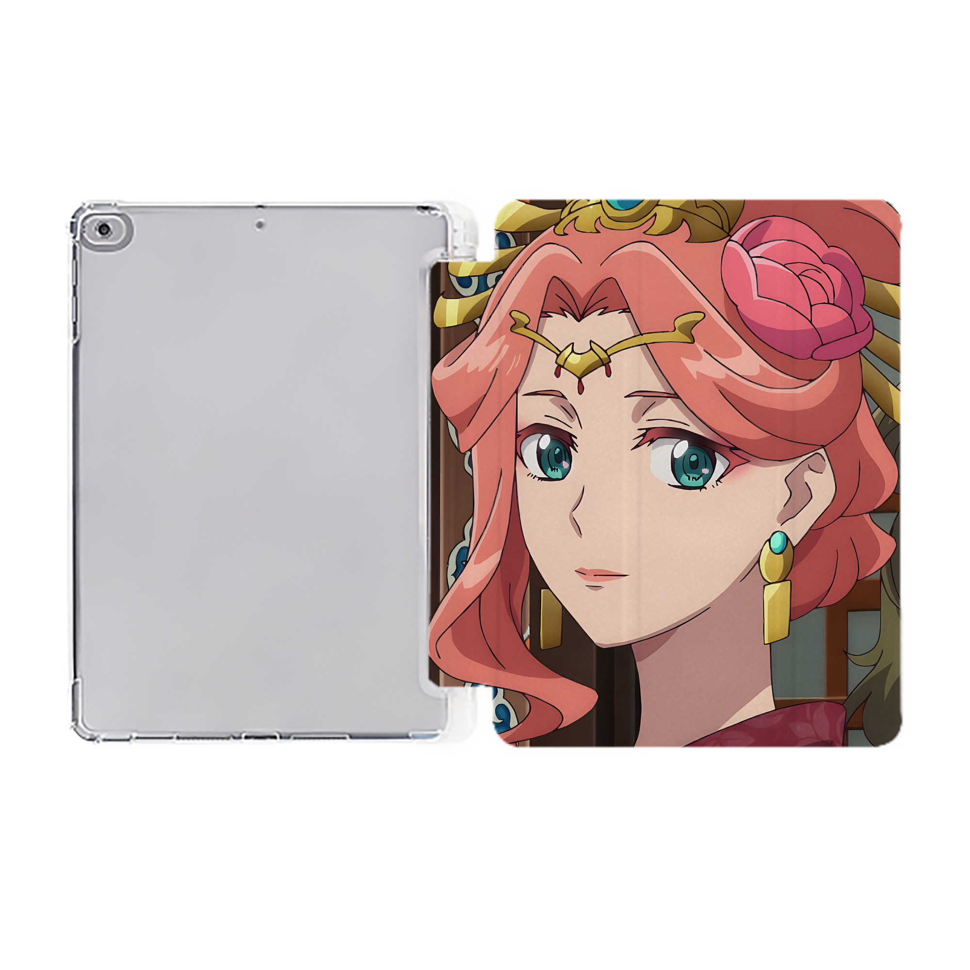 （画像用） 薬屋のひとりごと The Apothecary Diaries IPad ケース ペン収納付き 三つ折りスタンド PUレザー×シリコン 対応機種9.5/10.5/10.9インチ